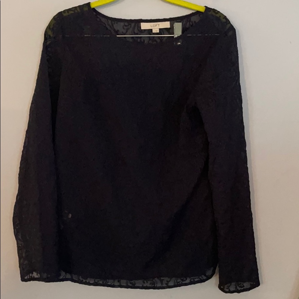 Loft lace embroidered shirt, NWOT